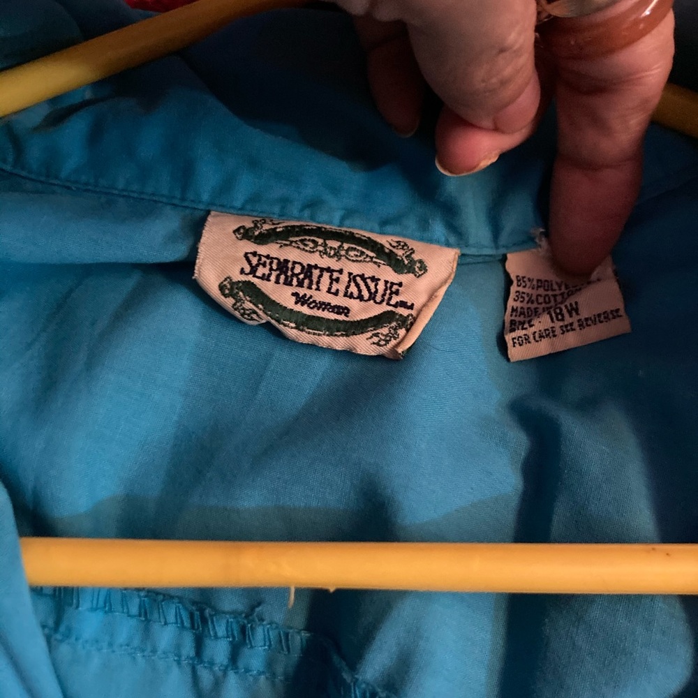 Vintage Separate Issue -Button Down Top - image 2